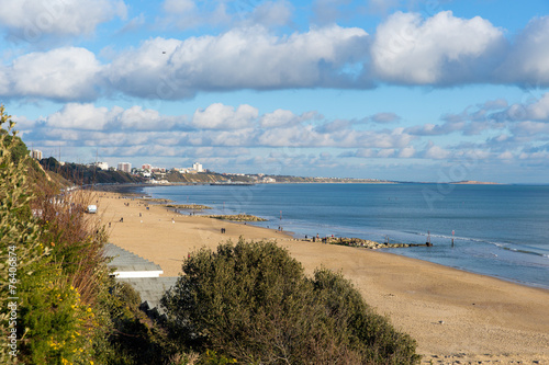 Poole beach branksome Dorset England UK near Bournemouth