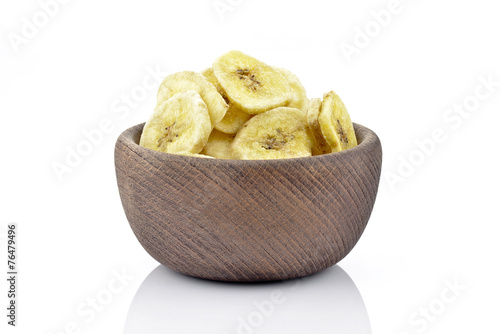 Suszone banany w misce