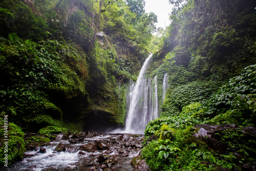 waterfall near Rinjani, Senaru, Lombok, Indonesia, Southeast Asi