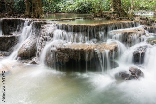 Waterfall in the deep forest in Thailand