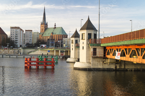 Most na Odrze w Szczecinie
