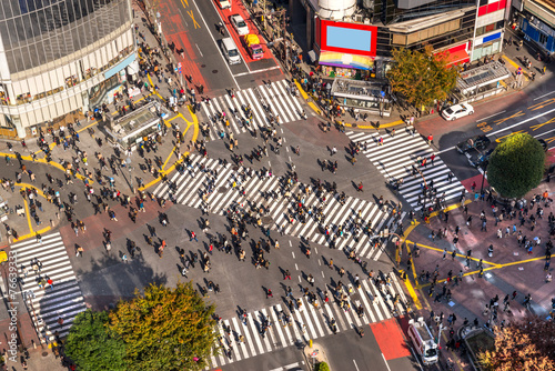 Shibuya Crossing, Tokyo, Japan.