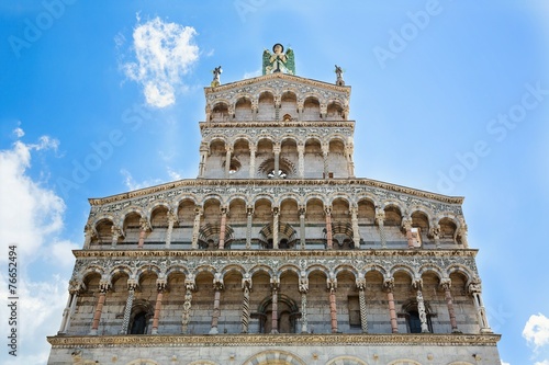 Tower of the church of San Michele in Foro Lucca, Tuscany, Italy
