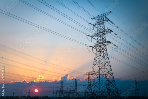 electric transmission tower