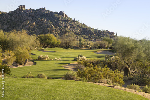 Golf course desert landscape, Arizona,USA