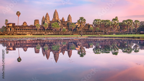 Angkor Wat temple at sunrise, Siem Reap, Cambodia