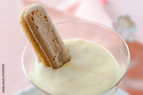 Zabaione, Italian dessert made of egg yolks, sugar, and Marsala