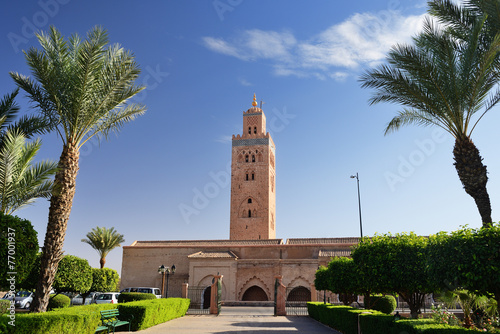 Morocco. Koutoubia mosque in Marrakesh