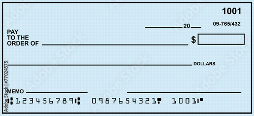 Blank Personal Check