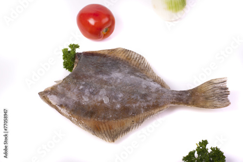 Frozen flounder