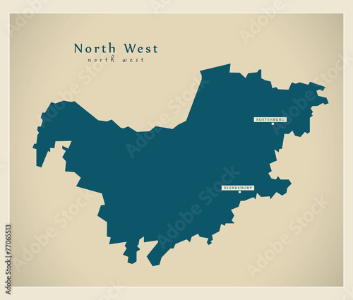 Modern Map - North West ZA
