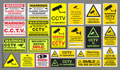 CCTV "Closed Circuit Television" Signs