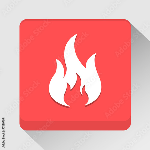 Fire icon great for any use. Vector EPS10.