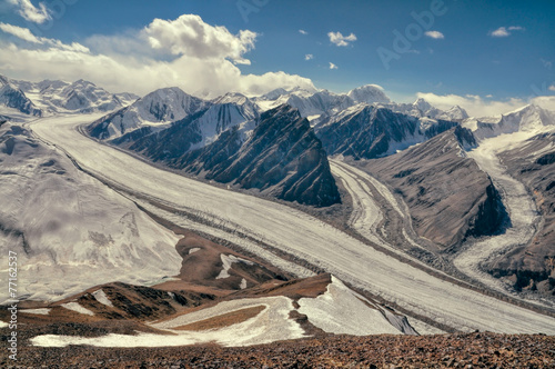 Fedchenko glacier in Tajikistan