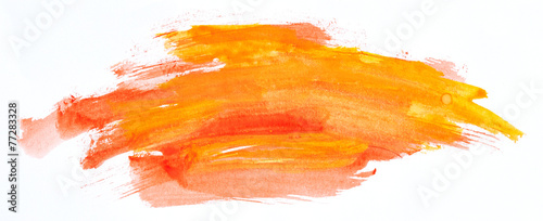 Watercolour paint strokes