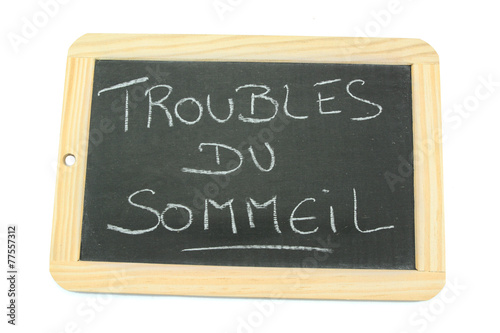 ardoise troubles du sommeil