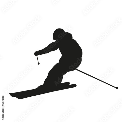 Skier silhouette