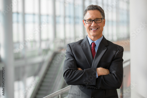 Portrait of a handsome CEO smiling