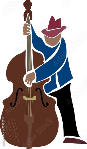 double bass player