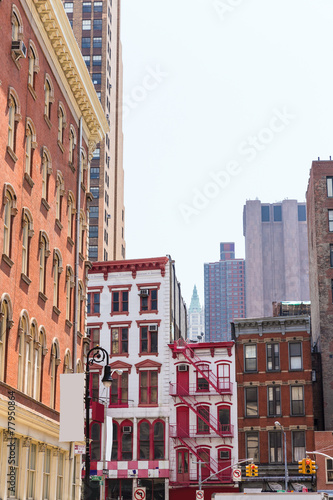 Soho building facades in Manhattan New York City
