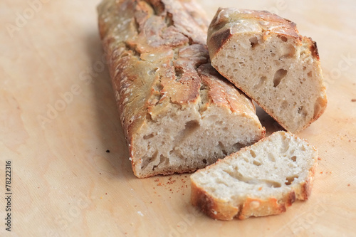 chleb pszenny domowy - ręcznie robiony