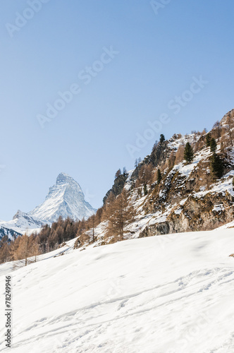 Zermatt, Dorf, Alpen, Walliser Berge, Alm, Winter, Schweiz