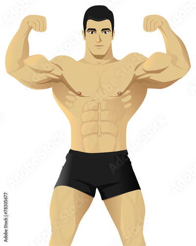 Muscle man , bodybuilder #3.