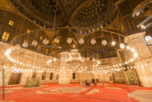 Inside of the mosque of Muhammad Ali, Saladin Citadel of Cairo