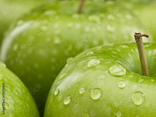 Group of green apples