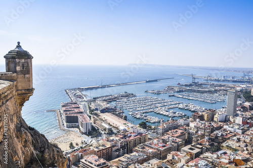 Panoramic view of Alicante (Spain)