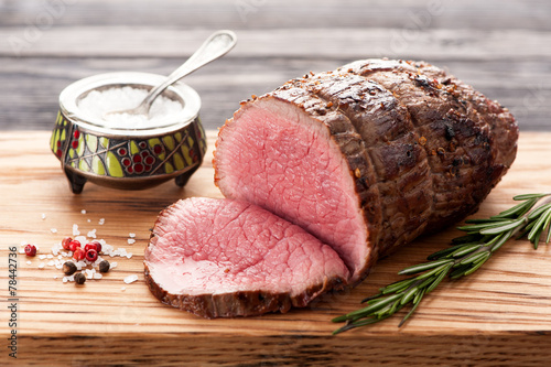 Roast beef with rosemary