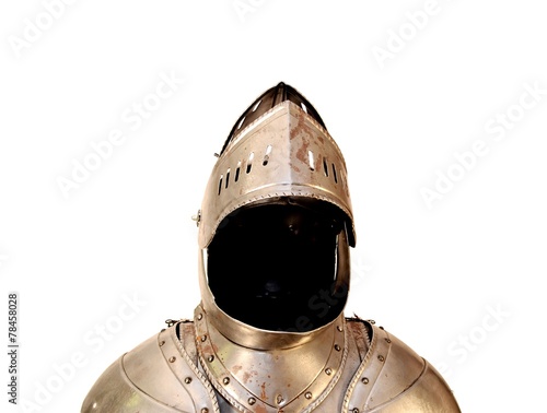 Ritterhelm / Visier / Kopfbedeckung / Offen / Auf