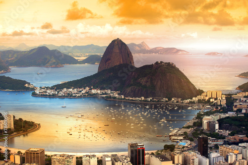 Rio De Janeiro, Brazil in twilight