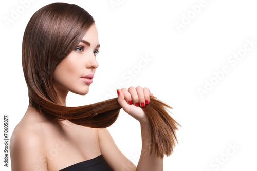 Woman with beautiful long hair