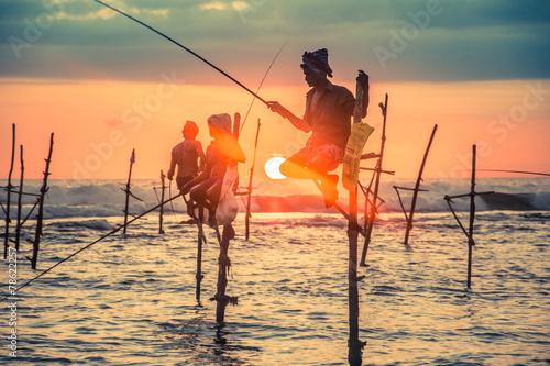 Standing on the single timber pole can only found in Sri Lanka