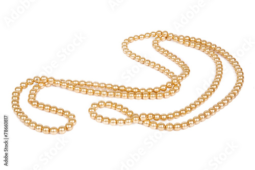 Chains of pearls forming an ornament