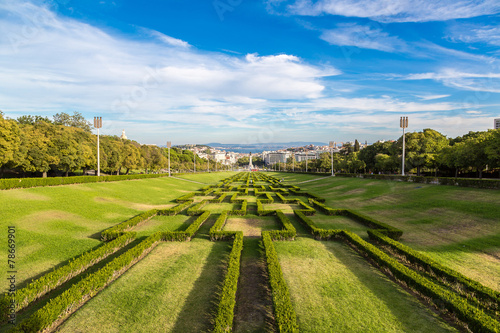 Eduardo VII park in Lisbon