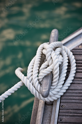 Nautical mooring rope