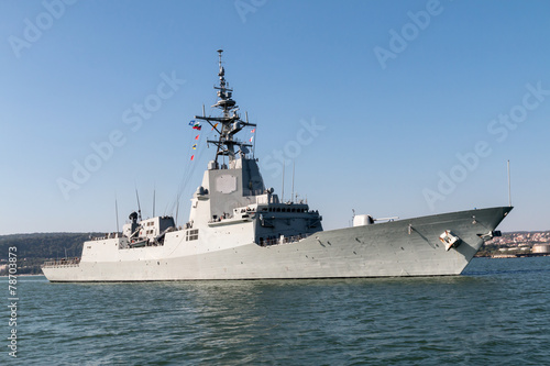 military ship