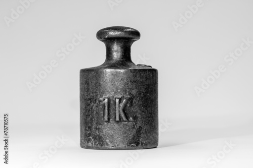 Vintage One Kilogram Iron Calibration Weight