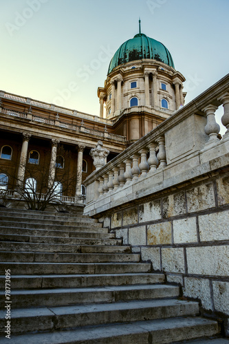 Historic Royal Palace in Budapest, Hungary