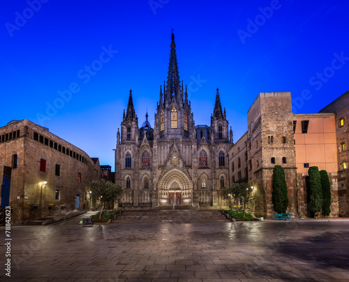 Cathedral of the Holy Cross and Saint Eulalia in the Morning, Ba