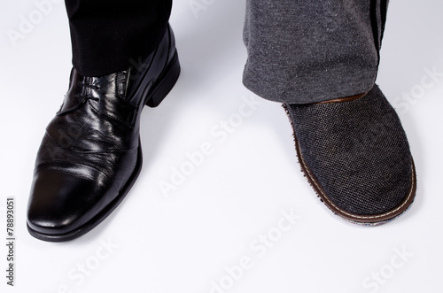 slipper and elegant men's shoe