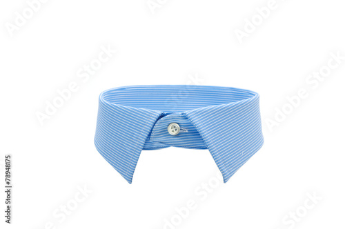 blue shirt collar