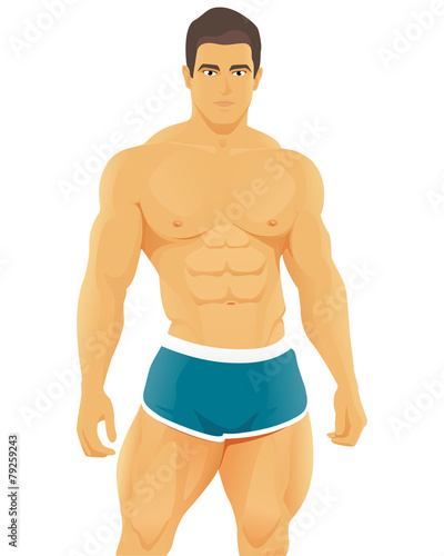 Muscle man , bodybuilder #4