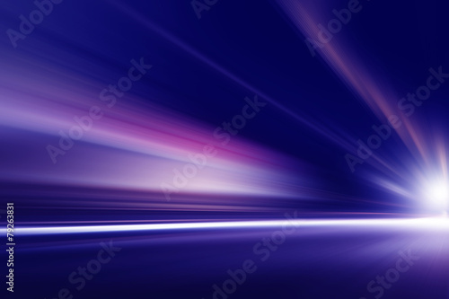 Abstract image of speed motion on the road.