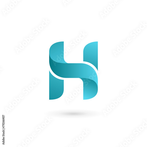 Letter H logo icon design template elements