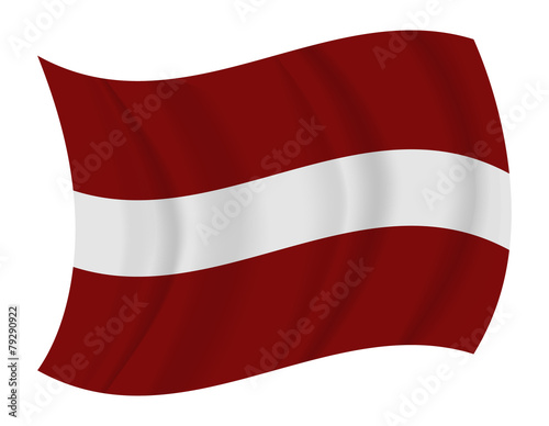 Latvia flag waving vector