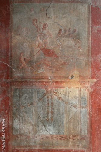 Pompeii fresco, Naples (Italy)
