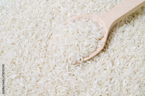 Wooden Spoon With Rice Seeds